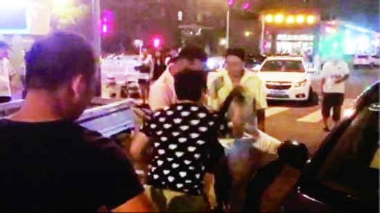 beijing bmw traffic collision whipping