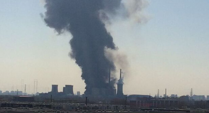 beijing power plant fire