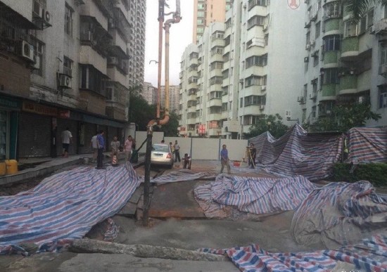 subway tunnel collapse sz