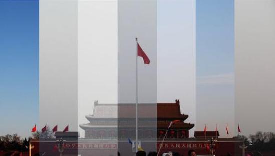 tiananmen square pollution 