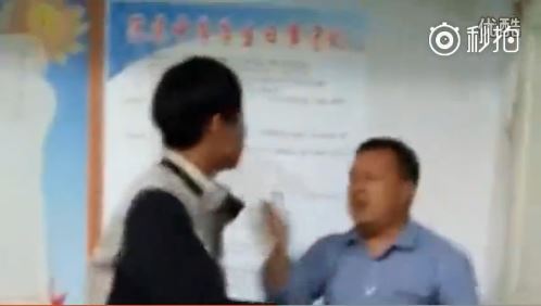 anhui middle school student teacher gang fight 02