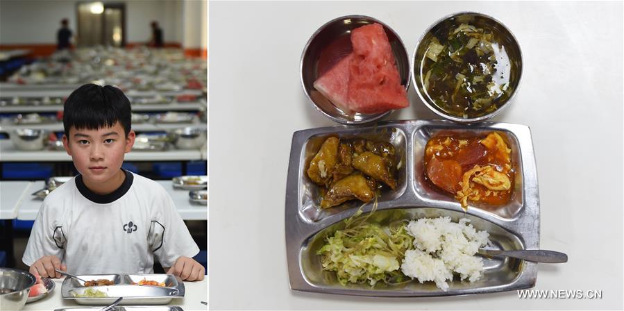 china students lunch schoolchildren